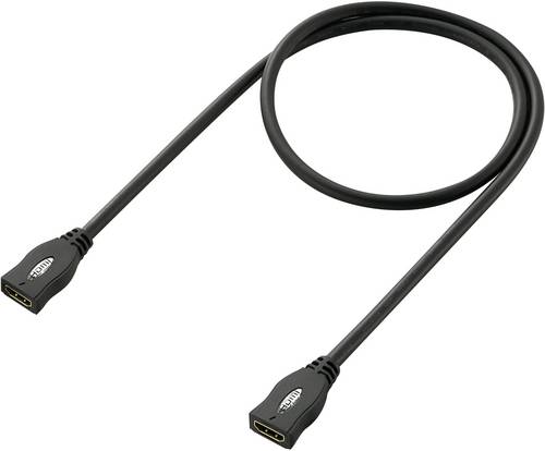 SpeaKa Professional HDMI Verlängerungskabel HDMI-A Buchse, HDMI-A Buchse 1.00 m Schwarz SP-1793612