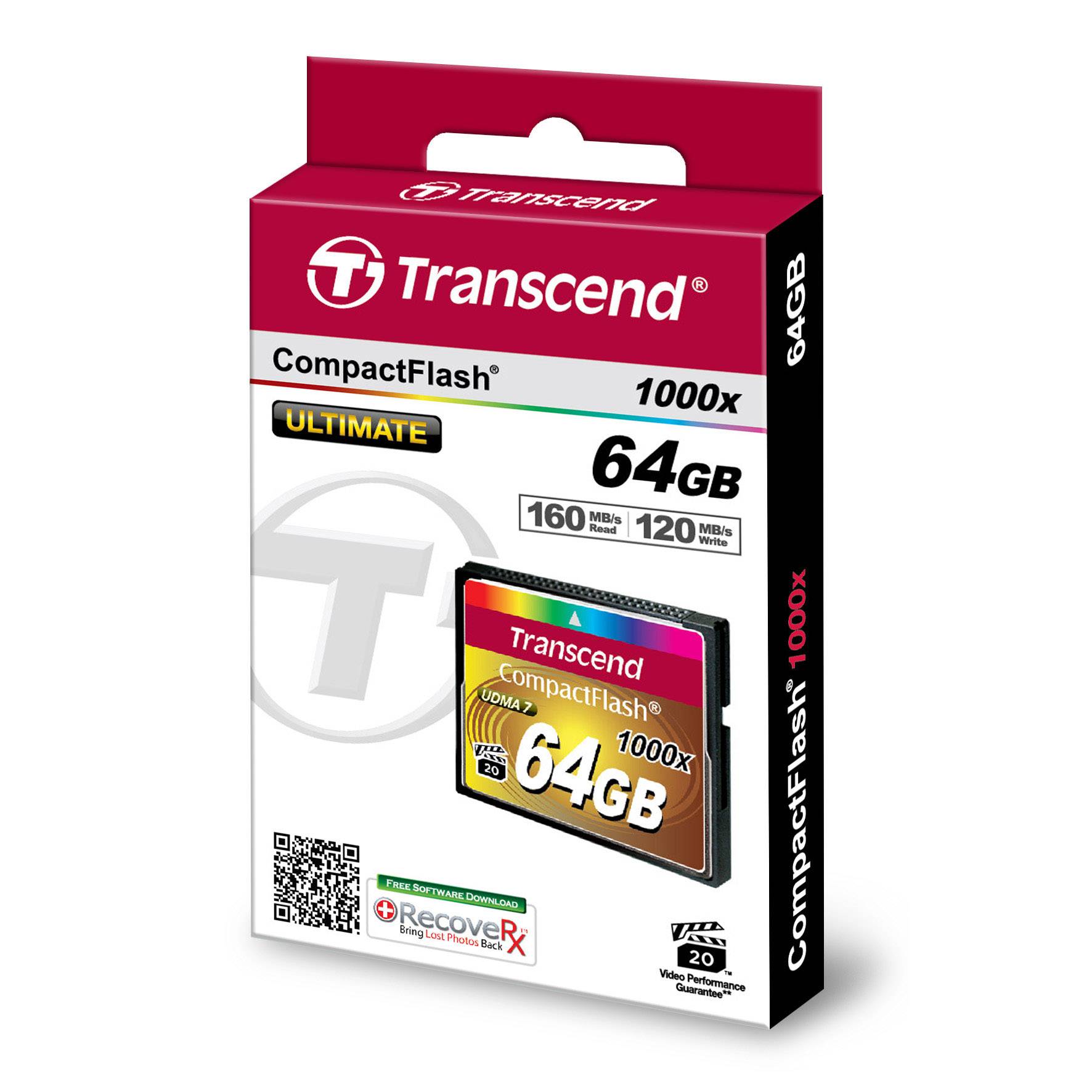 Transcend Ultimate 1000x CF-Karte 64 GB