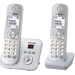Panasonic KX-TG6822 Duo DECT, GAP Schnurloses Telefon analog Anrufbeantworter, Freisprechen Silber, Grau Panasonic KX-TG6822 Duo DECT, GAP Schnurloses Telefon analog Anrufbeantworter, Freisprechen Silber, Grau