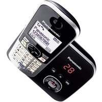 Panasonic KX-TG6821 DECT, GAP Schnurloses Telefon analog Anrufbeantworter, Freisprechen Schwarz, Silber Panasonic KX-TG6821 DECT, GAP Schnurloses Telefon analog Anrufbeantworter, Freisprechen Schwarz, Silber