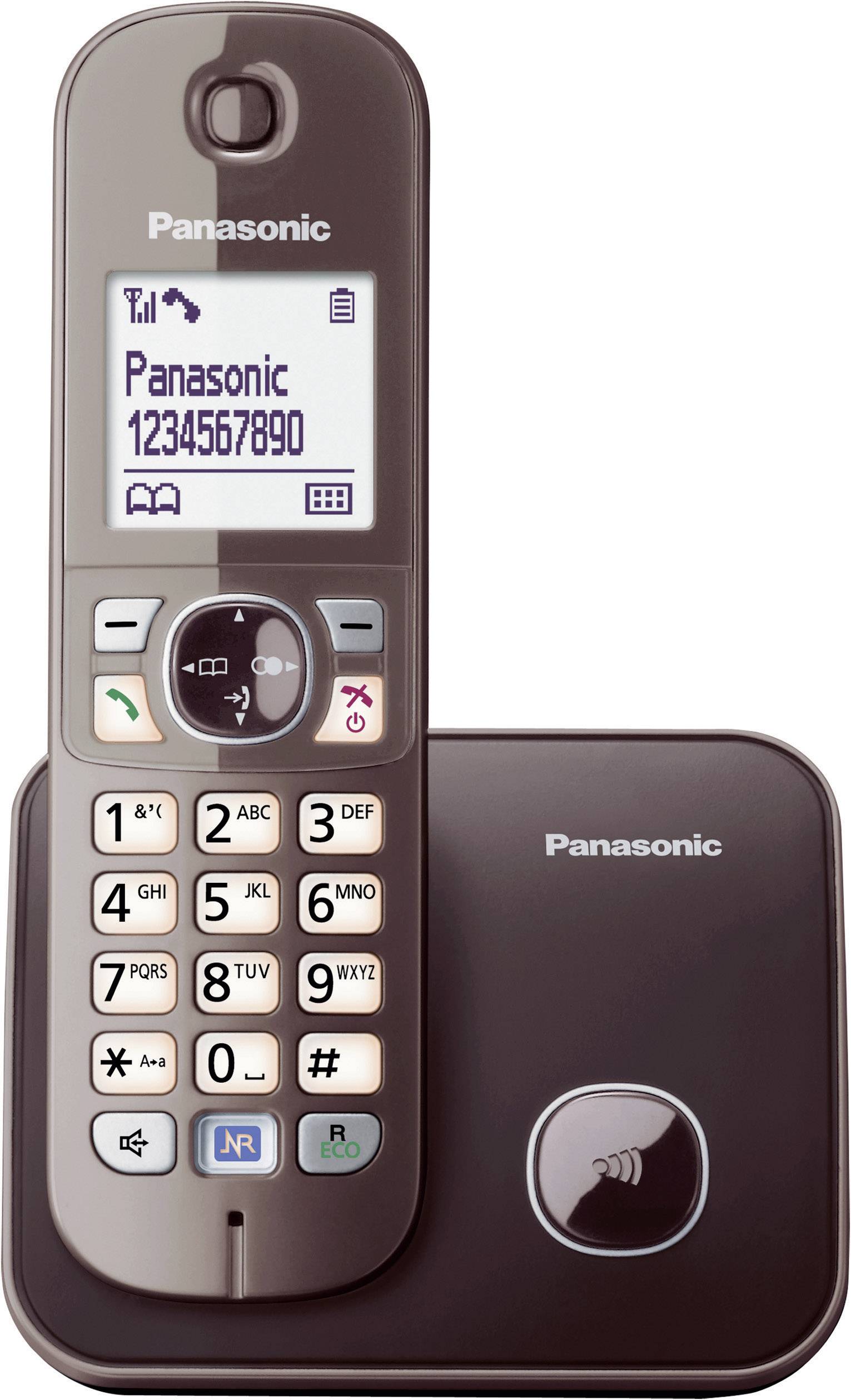 Panasonic KX-TG6811 DECT, GAP Schnurloses Telefon analog Freisprechen Mocca