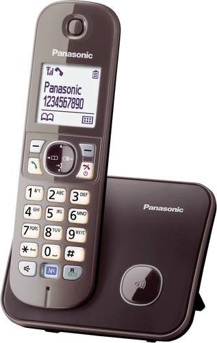 Panasonic KX-TG6811 DECT, GAP Schnurloses Telefon analog  Freisprechen Mocca
