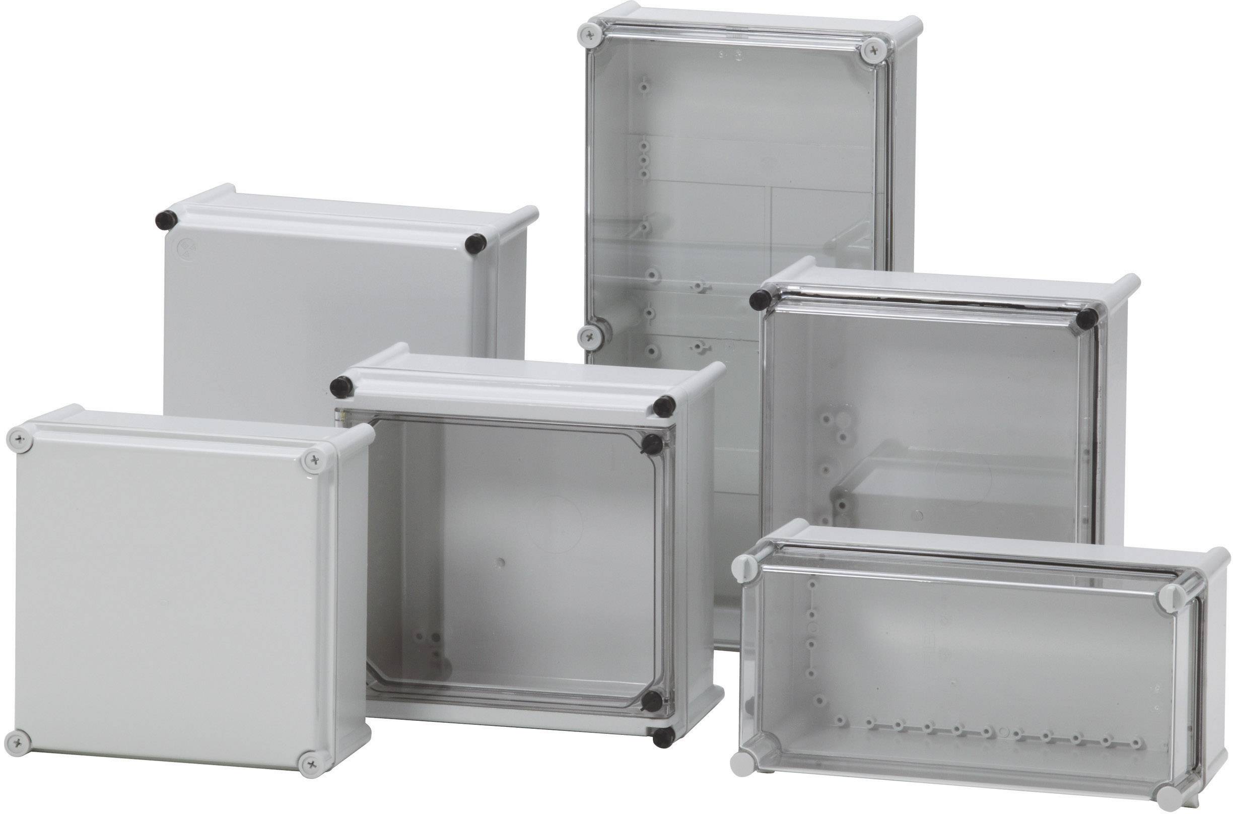 Fibox ABS 3819 13G Installations-Gehäuse 378 x 188 x 130 ABS, Polyamid Lichtgrau (RAL 7035) 1St.