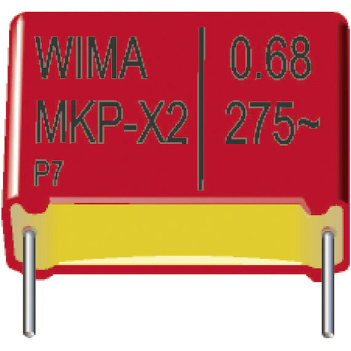 Wima MKX21W16802C00KSSD MKP-X2-Funkentstör-Kondensator radial bedrahtet 6800pF 275 V/AC 10% 7.5mm (L x B x H) 10 x 4 x 9mm