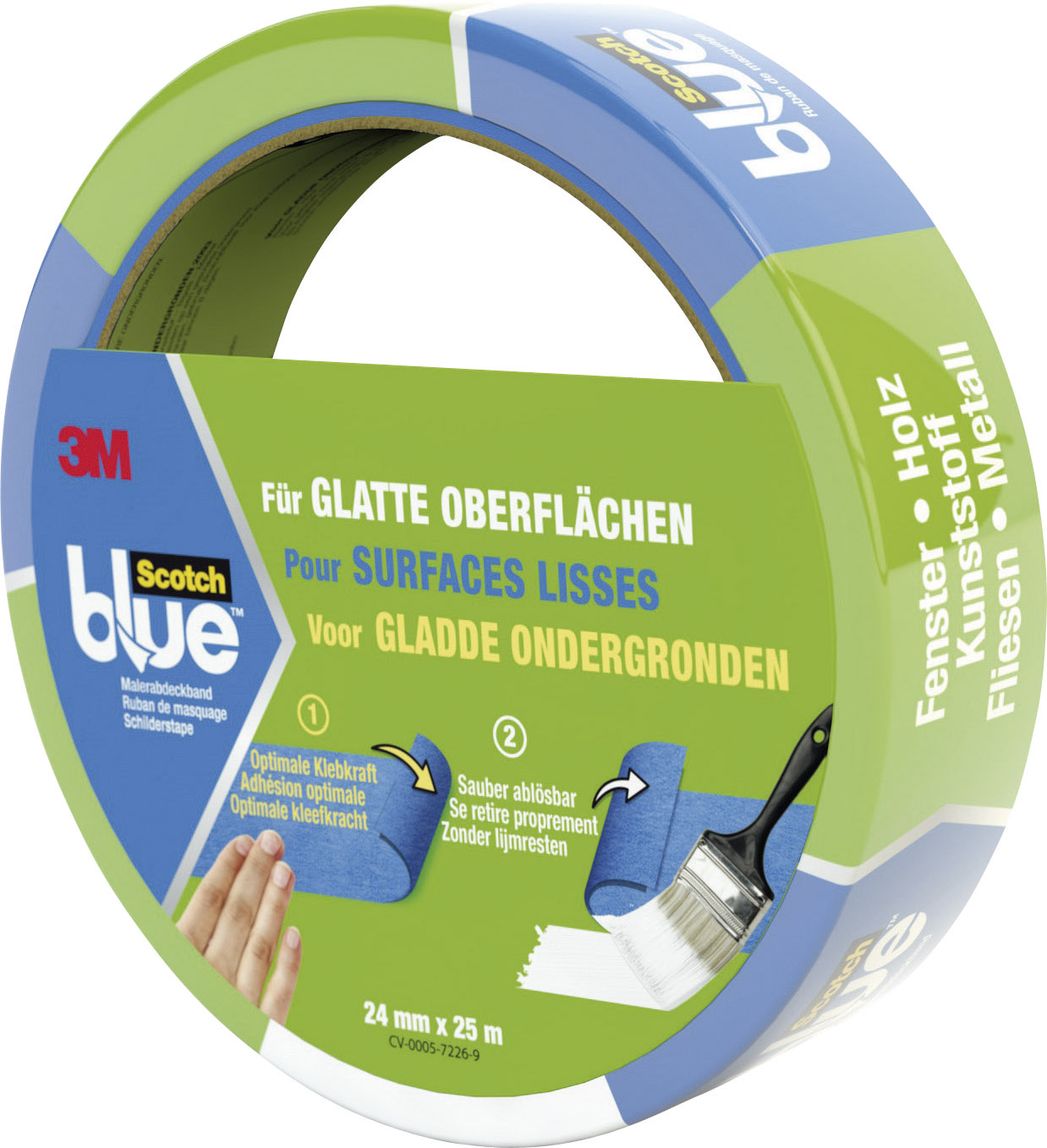 3M 20932425 7100032330 Abdeckband ScotchBlue™ Blau (L x B) 25 m x 24 mm 1 St.