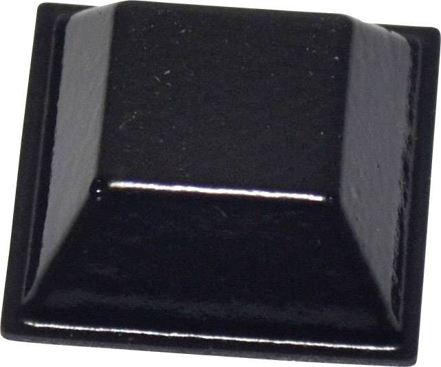 Eine einzelne schwarze rechteckige Taste, die möglicherweise Teil einer Tastatur ist.