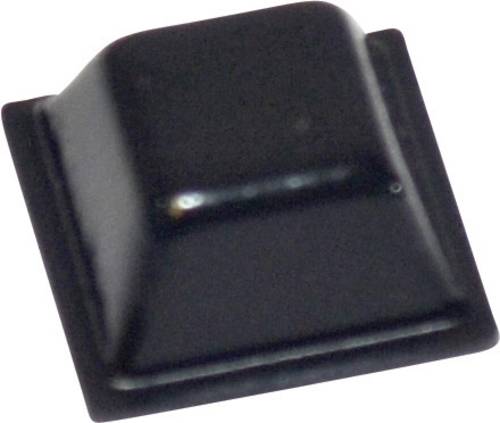 TOOLCRAFT PD2126SW Gerätefuß selbstklebend, quadratisch Schwarz (L x B x H) 12.7 x 12.7 x 5.8mm