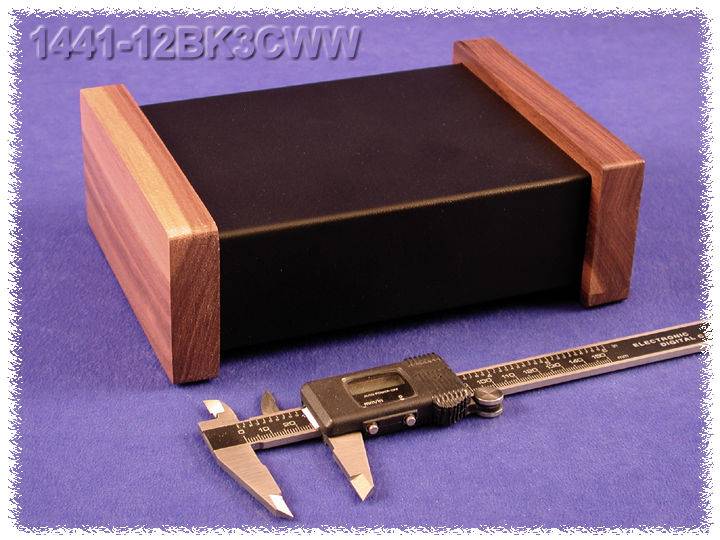 Hammond Electronics 1441-12BK3CWW Universal-Gehäuse 178 x 127 x 51 Stahl Schwarz 1St.