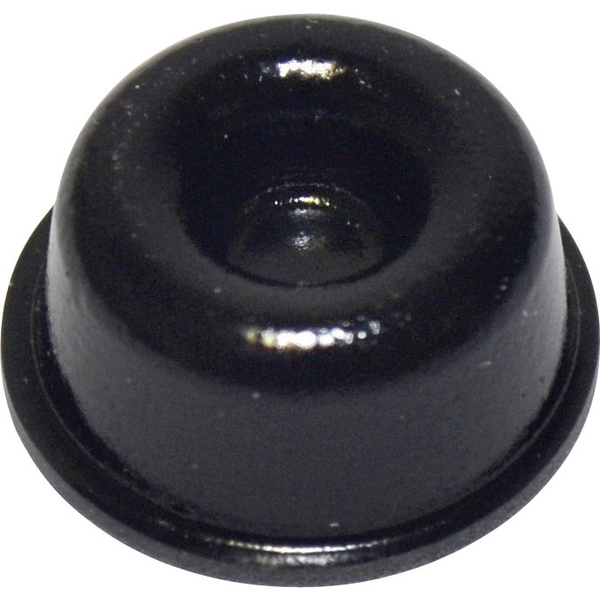 Pied d'appareil TOOLCRAFT PD2210SW autocollant, rond noir (Ø x H) 22.3 mm x 10.1 mm