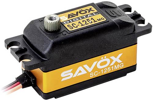 Savöx Standard-Servo SC-1251MG Digital-Servo Getriebe-Material: Metall Stecksystem: JR