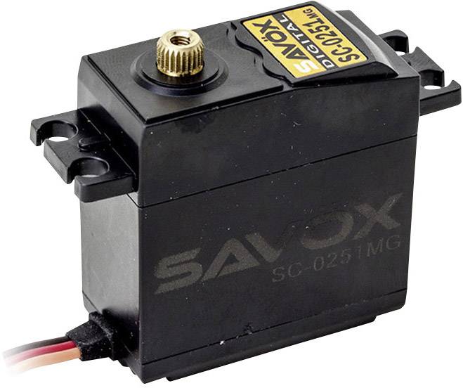Savöx Standard-Servo SC-0251MG Digital-Servo Getriebe-Material: Metall Stecksystem: JR