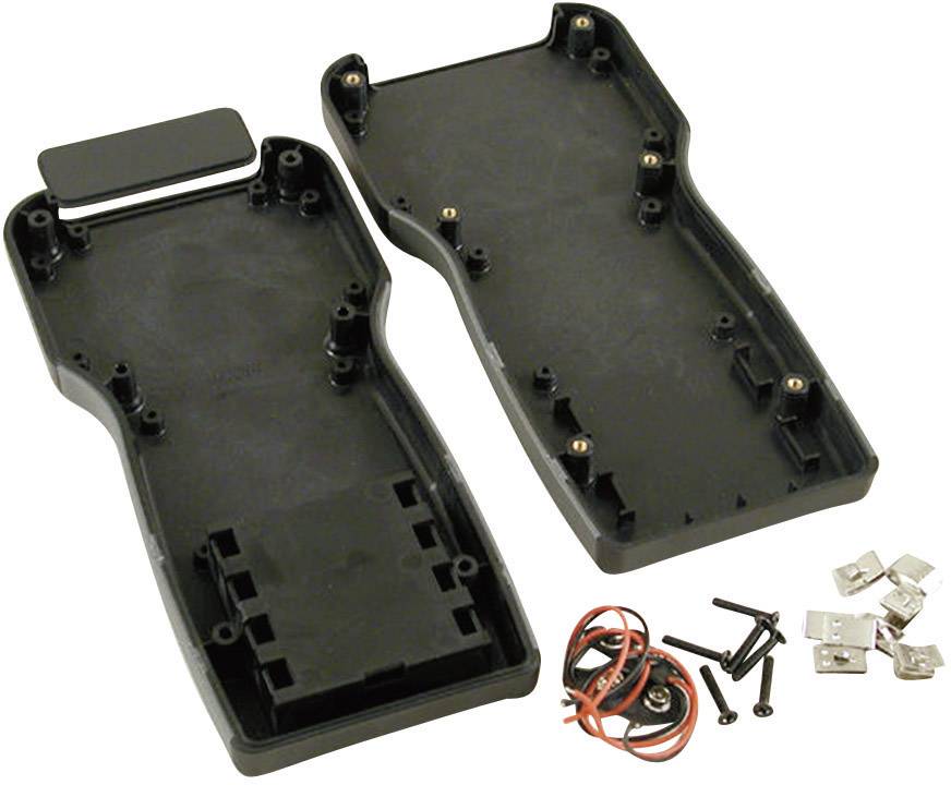 Hammond Electronics 1553TBKBAT Hand-Gehäuse 210 x 100 x 32 ABS Schwarz 1 St.