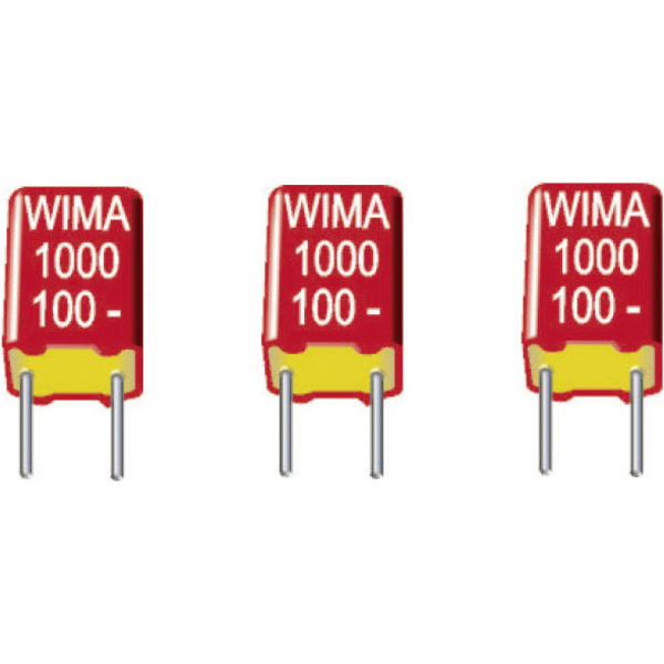 Wima FKS 2 1000pF 10% 250V RM5 FKS-Folienkondensator radial bedrahtet 1000pF 250 V/DC 10% 5mm (L x B x H) 7.2 x 2.5 x 6.5mm