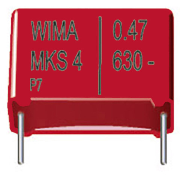 Wima MKS 02 0,15uF 10% 63V RM2,5 MKS-Folienkondensator radial bedrahtet 0.15 µF 63 V/DC 10% 2.5mm (L x B x H) 4.6 x 3 x 7.5mm