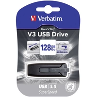 Verbatim V3 USB-Stick 128GB Schwarz 49189 USB-A (USB 3.2 Gen 1) Verbatim V3 USB-Stick 128GB Schwarz 49189 USB-A (USB 3.2 Gen 1)