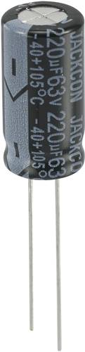 Elektrolyt-Kondensator radial bedrahtet 5mm 220 µF 63V 20% (Ø x H) 10mm x 20mm