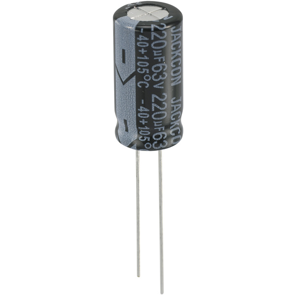 Elektrolyt-Kondensator radial bedrahtet 5mm 220 µF 63V 20% (Ø x H) 10mm x 20mm
