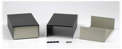 Hammond Electronics 1454M Instrumenten-GehäUse 76 X 102 X 152 Stahl Grau, Schwarz 1 St.-image