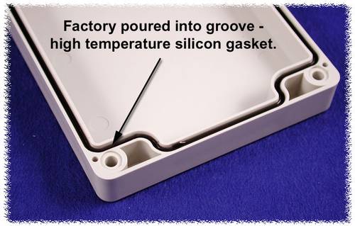 Hammond Electronics 1554HGASKET Dichtung Silikon Schwarz 2 St.