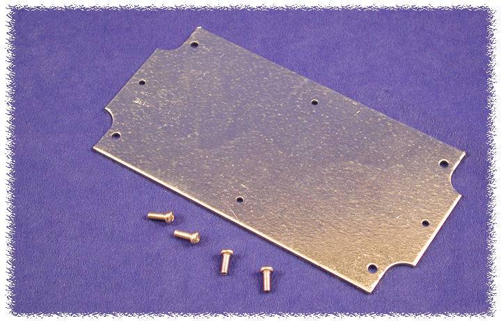 Hammond Electronics 1554CPL Montageplatte (L x B x H) 112 x 53 x 1mm Stahlblech Natur 1St.