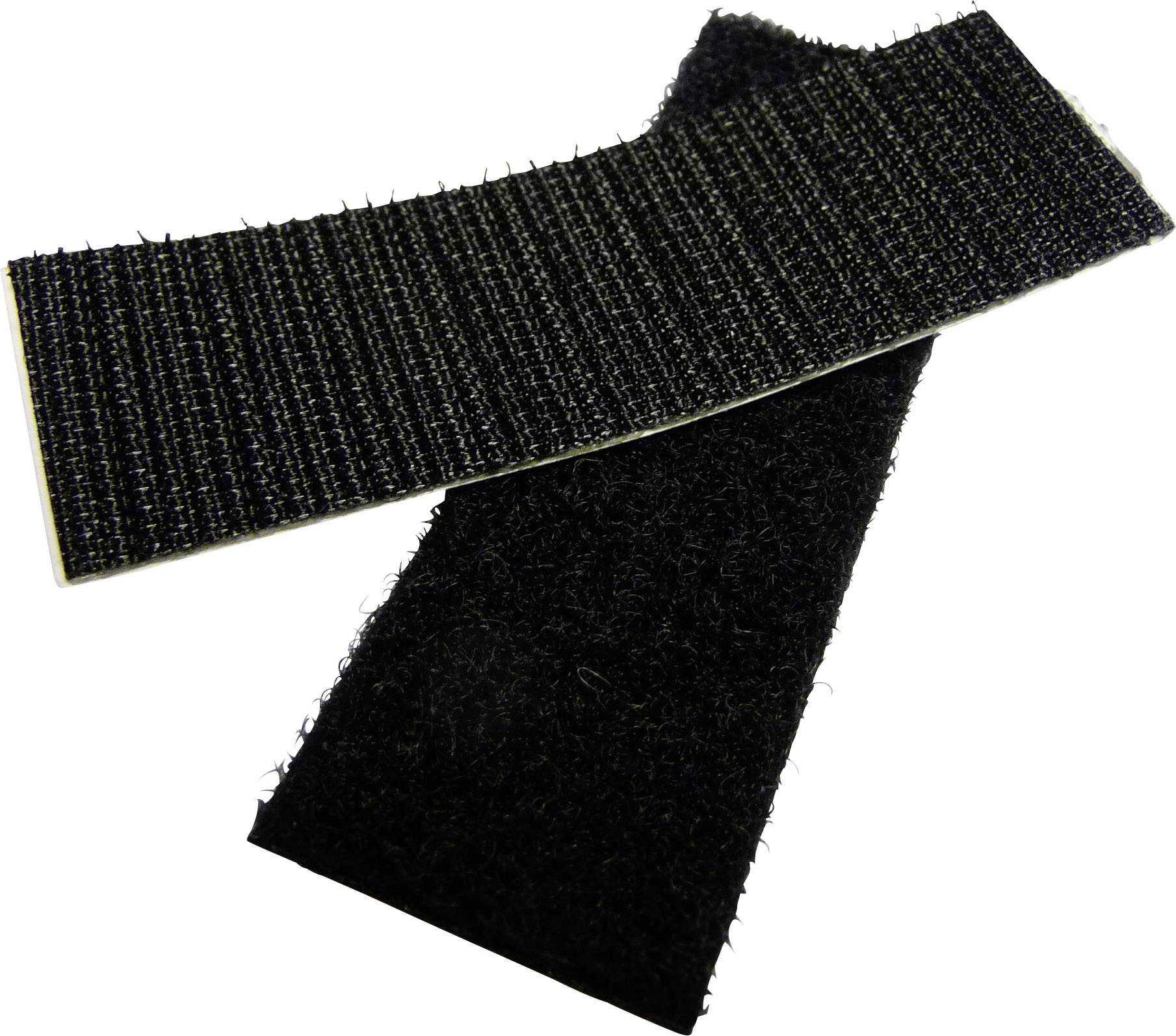 Hammond Electronics 1592ETV Klettband Haftteil, Flauschteil Schwarz