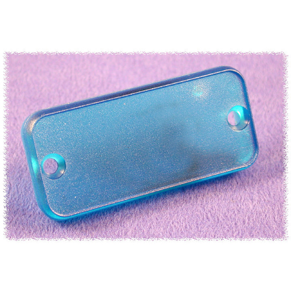 Hammond Electronics 1455QPLTBU Endplatte (L x B x H) 8 x 120.5 x 51.5mm ABS Blau (transparent) 2St.