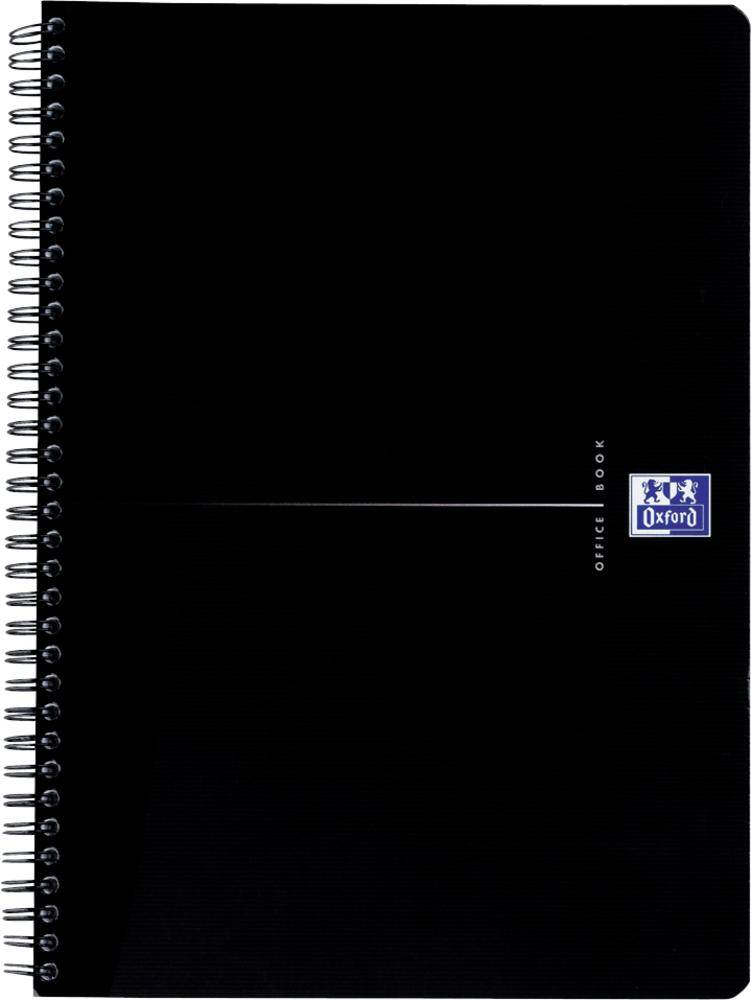 Oxford Smart-Black Spiralbuch /353002983, blau, kariert, 90g/qm, DINA5, 90Blatt