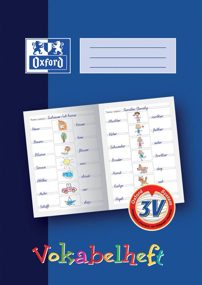 Vokabelheft A4 16 Blatt 3V (3-spaltig zum Malen)