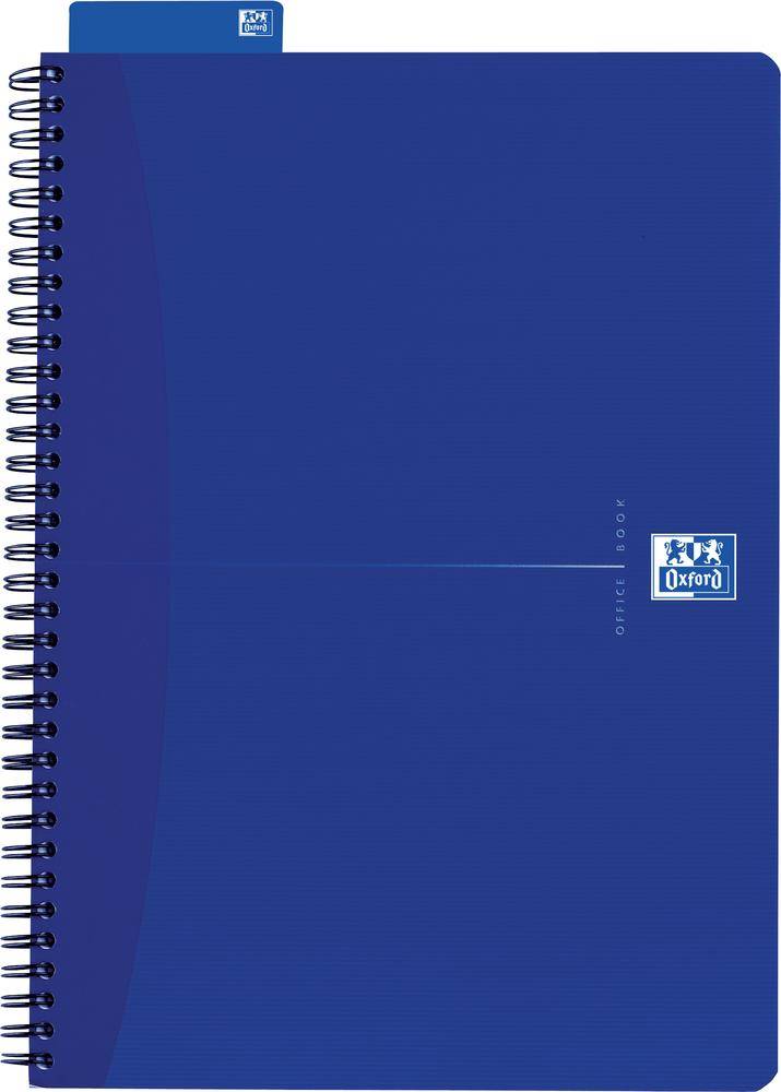 Oxford Collegeblock /353002065, blau, kariert, 90g/qm, DINA4+, 70Blatt