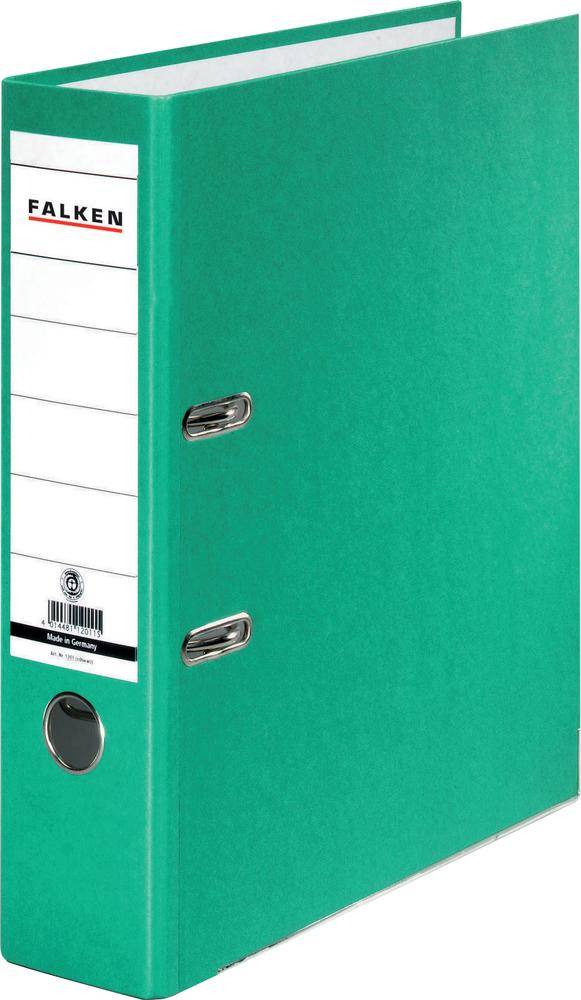 Falken Ordner FALKEN Recycolor DIN A4 Rückenbreite: 80 mm Grün 2 Bügel 11285723