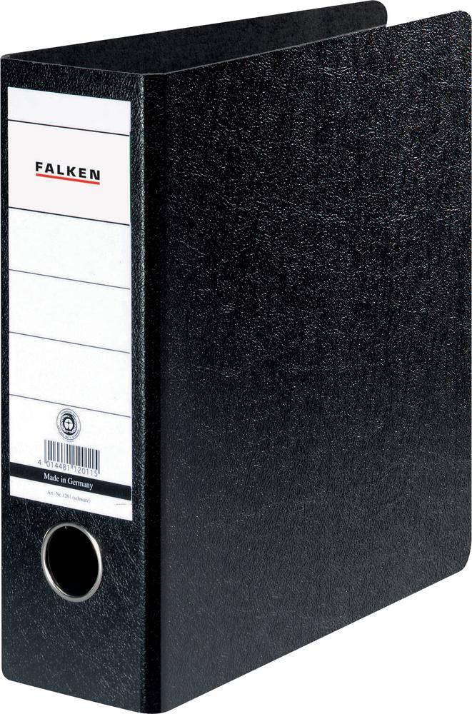 Ordner A5 hoch Hartpappe 80mm schwarz