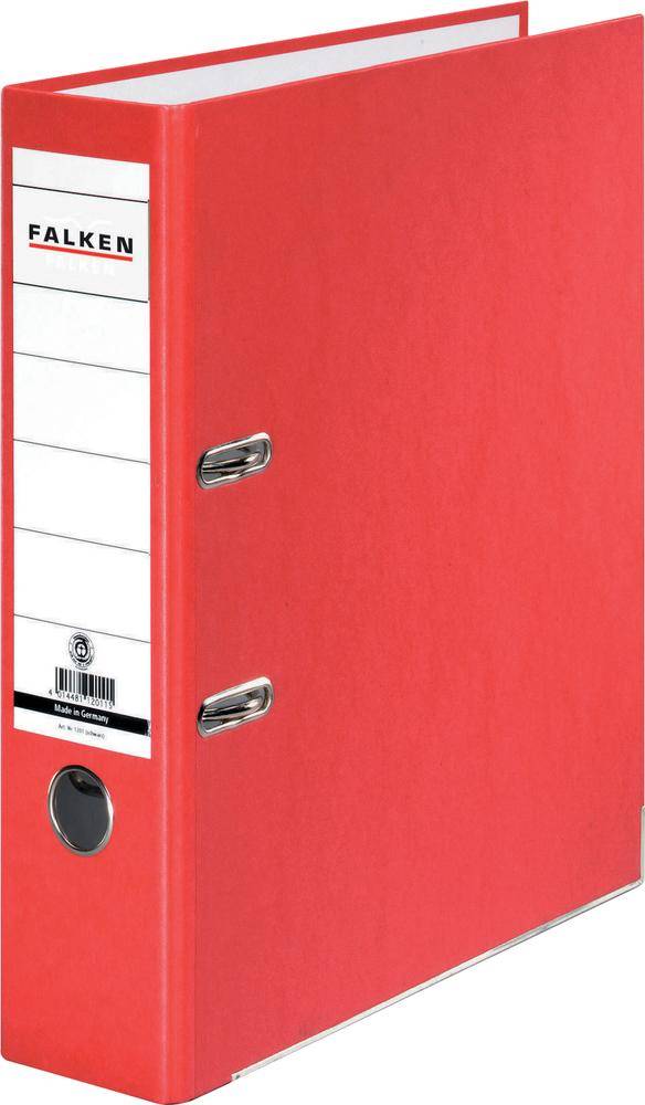Falken Ordner FALKEN Recycolor DIN A4 Rückenbreite: 80 mm Rot 2 Bügel 11285632