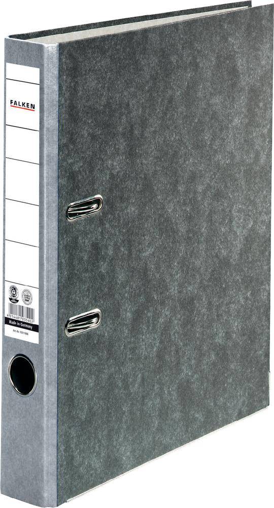 Falken Ordner FALKEN Recycling DIN A4 Rückenbreite: 50 mm Grau Wolkenmarmor 2 Bügel 10311686