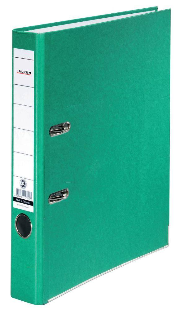 FALKEN Ordner Recycolor /11286325, grün, Rücken 50mm, für A4