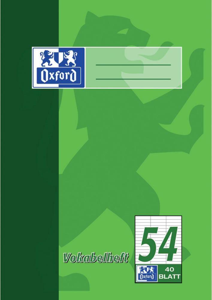 Vokabelheft A5 40 Blatt Lineatur 54 (3 Spalten) 90 g/qm