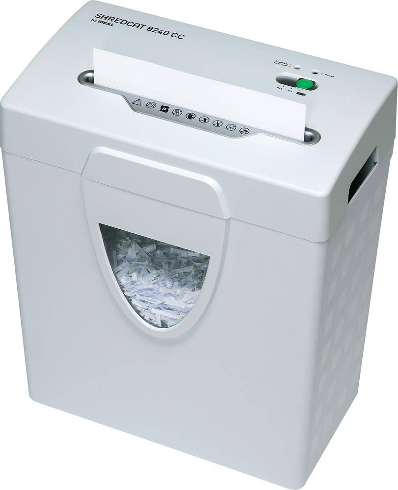 Ideal SHREDCAT 8240 CC Aktenvernichter Partikelschnitt 4 x 40 mm 18 l Blattanzahl (max.): 8 Sicherheitsstufe 4