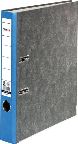 Falken Ordner Recycling DIN A4 Rückenbreite: 50mm Blau Wolkenmarmor 2 Bügel 80023393
