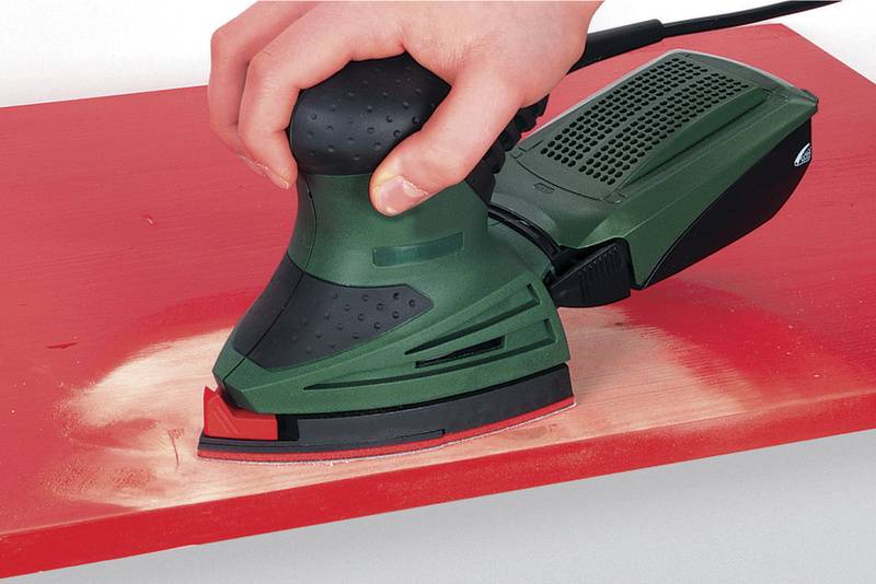 Wolfcraft 1128000 Multischleifpapier mit Klett, gelocht Körnung (num) 120 Eckmaß 95mm 10St.