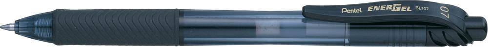 Pentel Tintenroller EnerGel X, schwarz/BL107-A, schwarz, 0,35mm / Ø 0,7mm