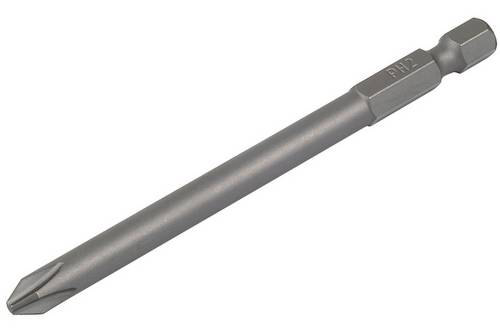 Wolfcraft Kreuzschlitz-Bit PH 2 S2-Stahl gestrahlt, zähhart E 6.3 1St.