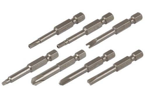 Wolfcraft Spanner-Bit 4, 5, 6 S2-Stahl gestrahlt, zähhart E 6.3 3St.