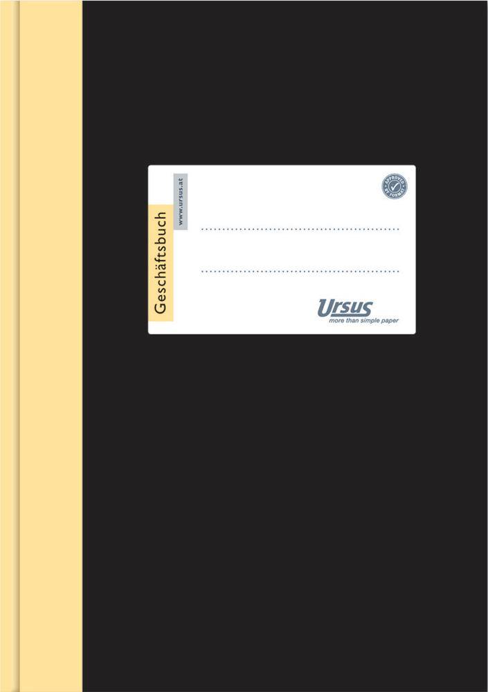 Geschäftsbuch A4 144 Blatt 80g/qm liniert schwarz
