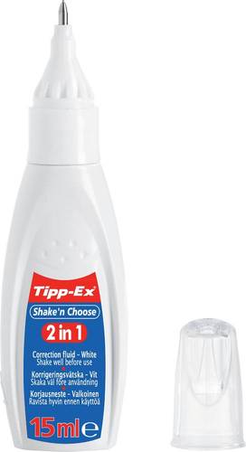 Tipp-Ex Korrekturflüssigkeit Shake´n Choose 2in1 15ml Weiß