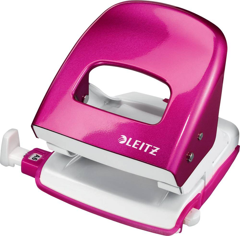 LEITZ Locher WOW/5008-10-23, pink metallic
