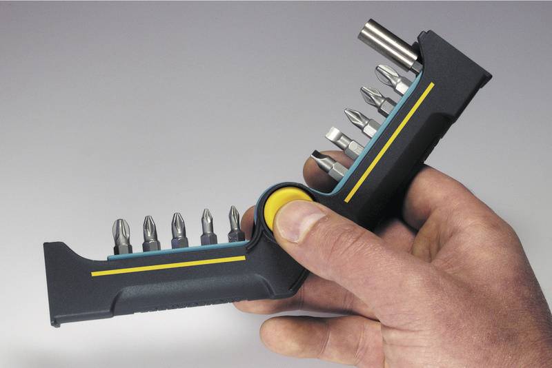 Wolfcraft 1369000 Bit-Set 9teilig Kreuzschlitz Phillips, Kreuzschlitz Pozidriv