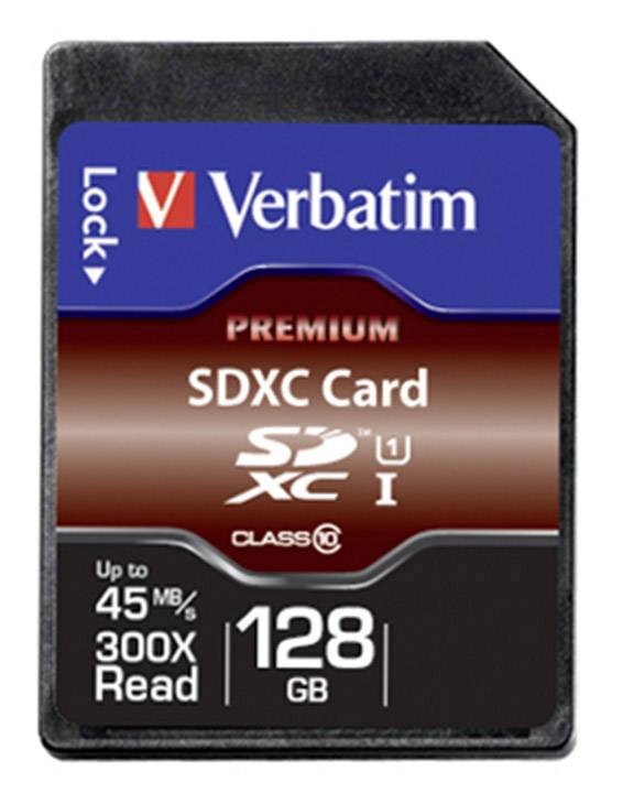 Verbatim Premium - Flash-Speicherkarte - 128 GB