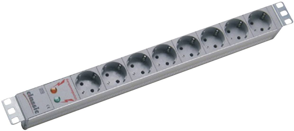 Bachmann 333404 19 Zoll 1 HE Schutzkontaktsteckdose Grau