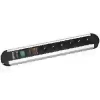 Bachmann 331013 Überspannungsschutz-Steckdosenleiste 6fach Aluminium, Schwarz Schutzkontakt 1St. Bachmann 331013 Überspannungsschutz-Steckdosenleiste 6fach Aluminium, Schwarz Schutzkontakt 1St.