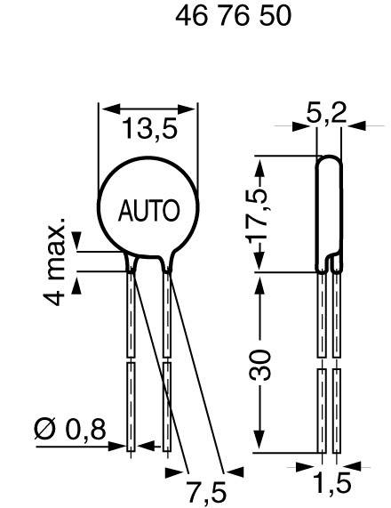 TDK Q69X3859 12V S10K14 KFZ-Metalloxid-Varistor 22V