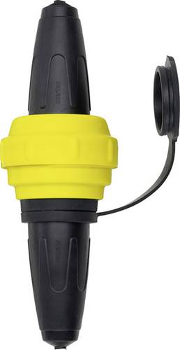 535493 Steckvorrichtung Vollgummi 230V Schwarz, Gelb IP44